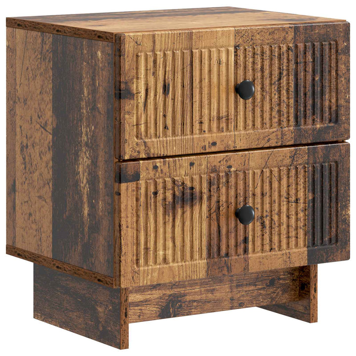 Natskab 2 stk. Gammelt træ 43 x 34,5 x 47,5 cm Konstrueret træ