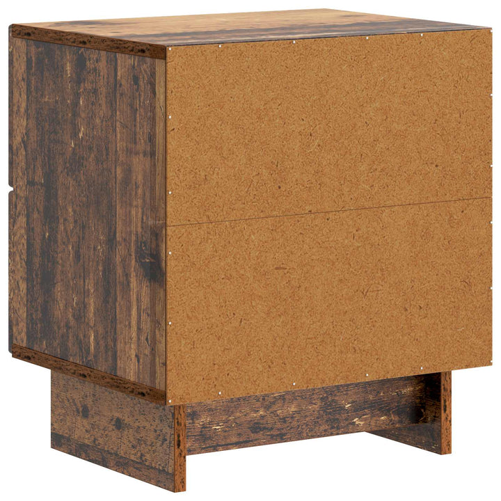 Natskab 2 pcs Gammelt træ 43 x 34,5 x 47,5 cm Konstrueret træ