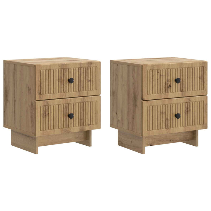 Natskab 2 pcs Artisan-eg 43 x 34,5 x 47,5 cm Konstrueret træ