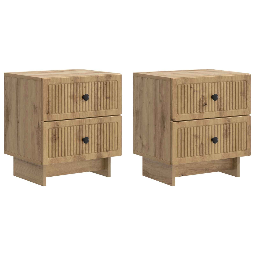 Natskab 2 pcs Artisan-eg 43 x 34,5 x 47,5 cm Konstrueret træ