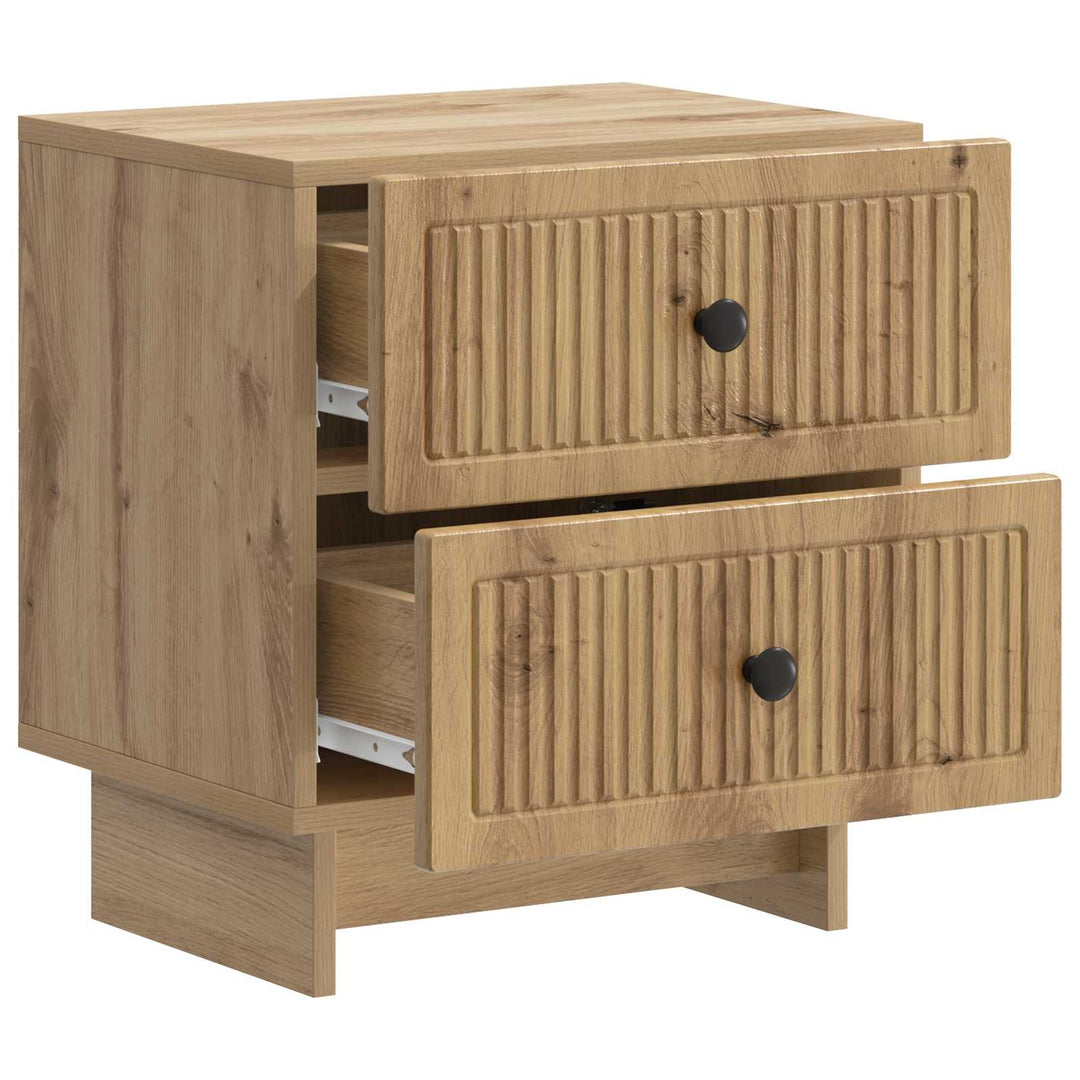 Natskab 2 pcs Artisan-eg 43 x 34,5 x 47,5 cm Konstrueret træ