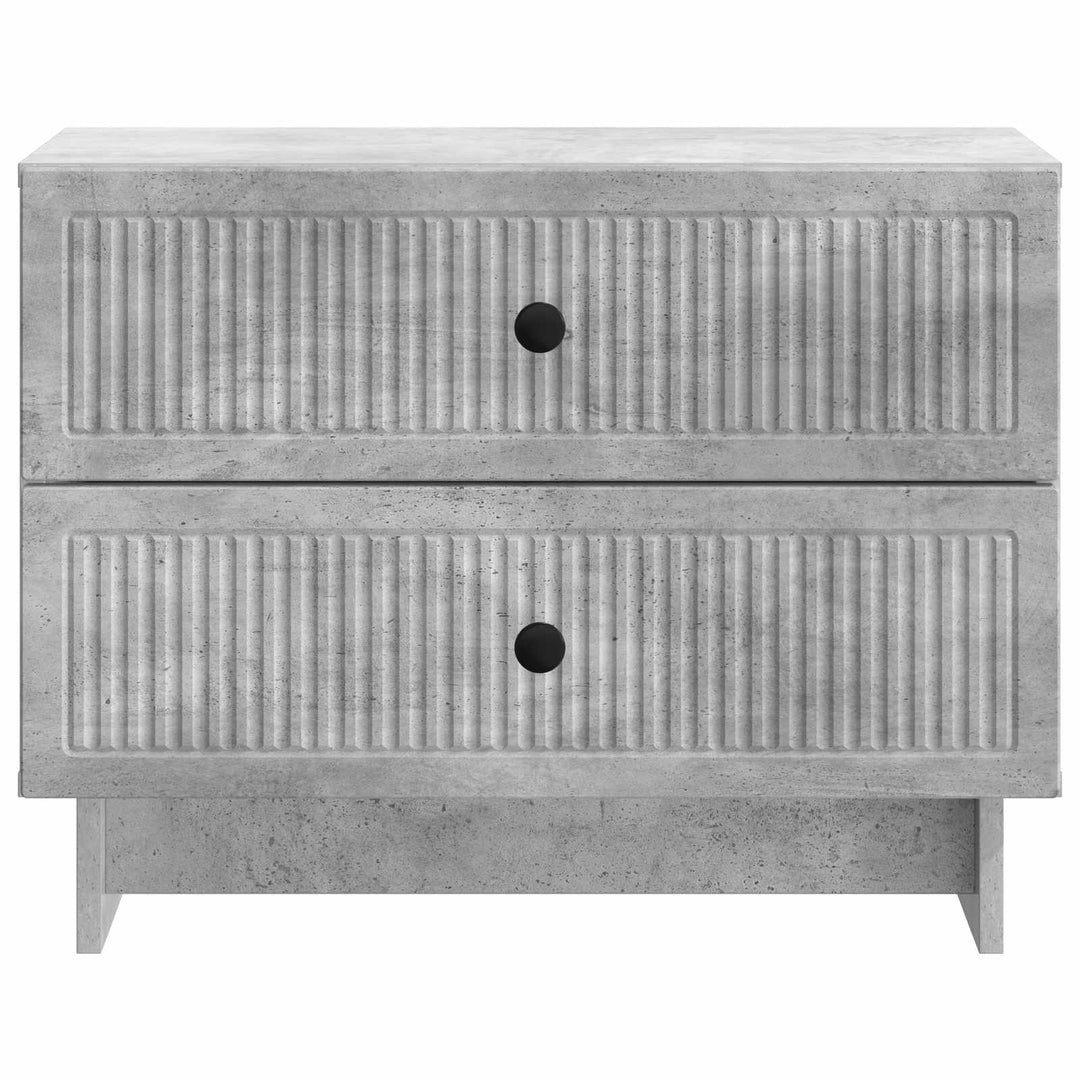 Natskab med skuffe Betongrå 62 x 34,5 x 47,5 cm Konstrueret træ