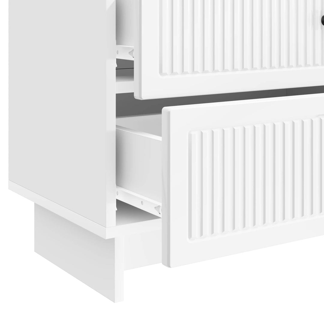 Natskab Hvid højglans 62 x 34,5 x 47,5 cm Konstrueret træ