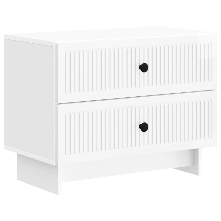 Natskab Hvid højglans 62 x 34,5 x 47,5 cm Konstrueret træ