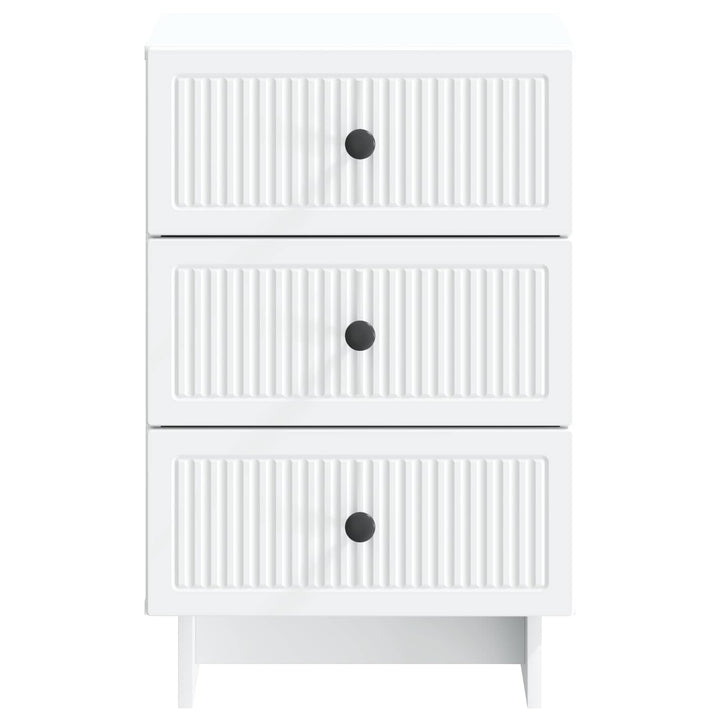 Natskab med skuffe Hvid 43 x 41 x 66,5 cm Konstrueret træ