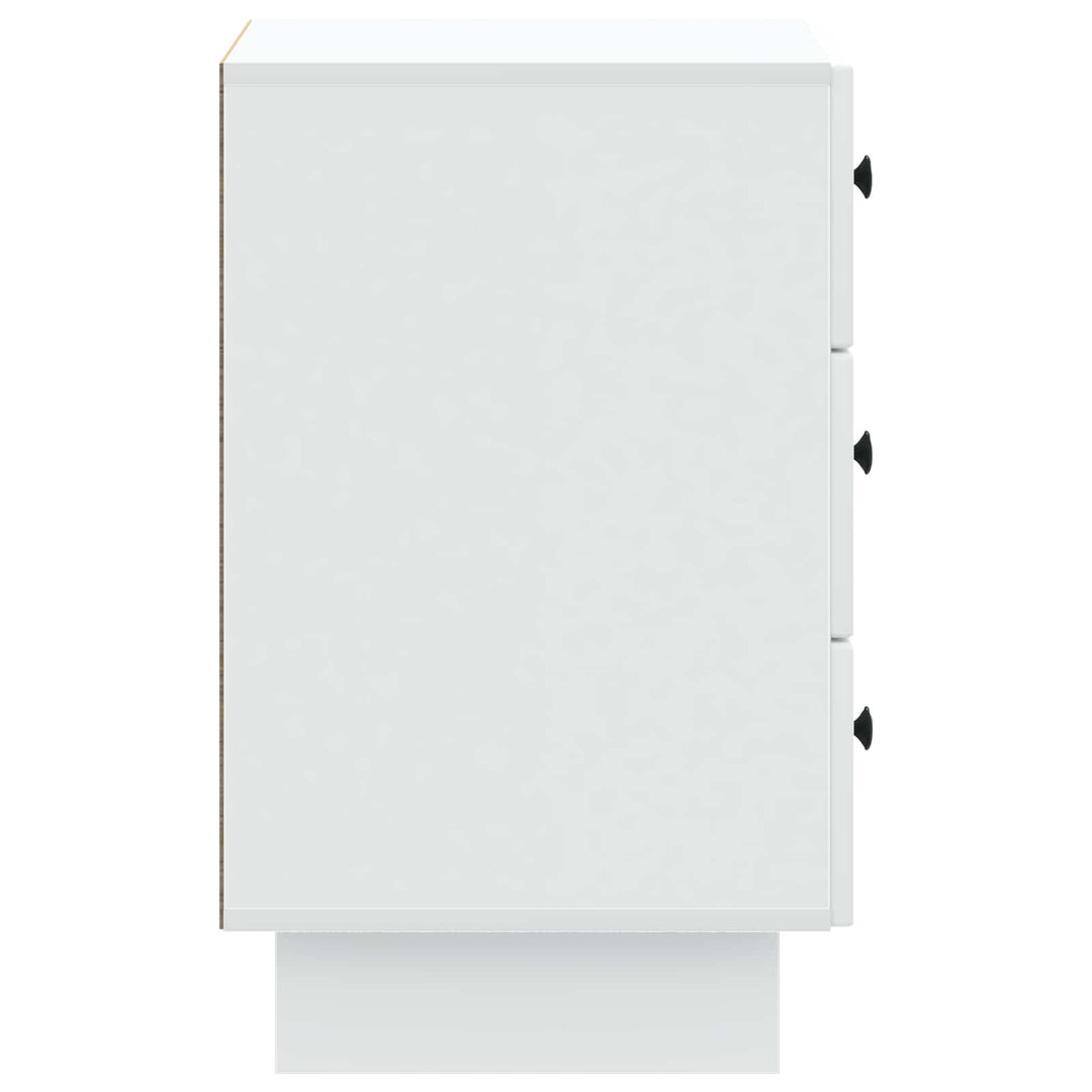 Natskab med skuffe Hvid 43 x 41 x 66,5 cm Konstrueret træ
