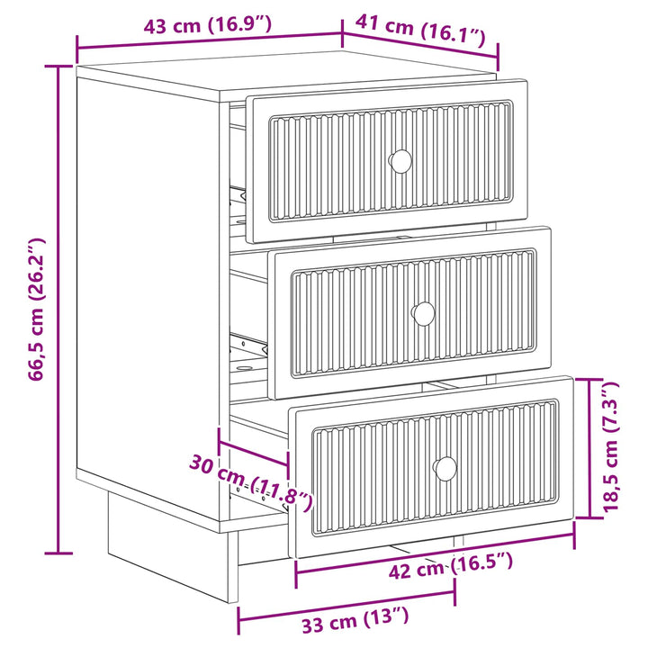 Natskab med skuffe Hvid 43 x 41 x 66,5 cm Konstrueret træ