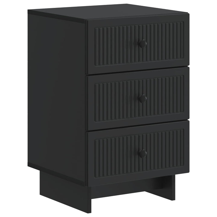 Natskab med skuffe Sort 43 x 41 x 66,5 cm Konstrueret træ