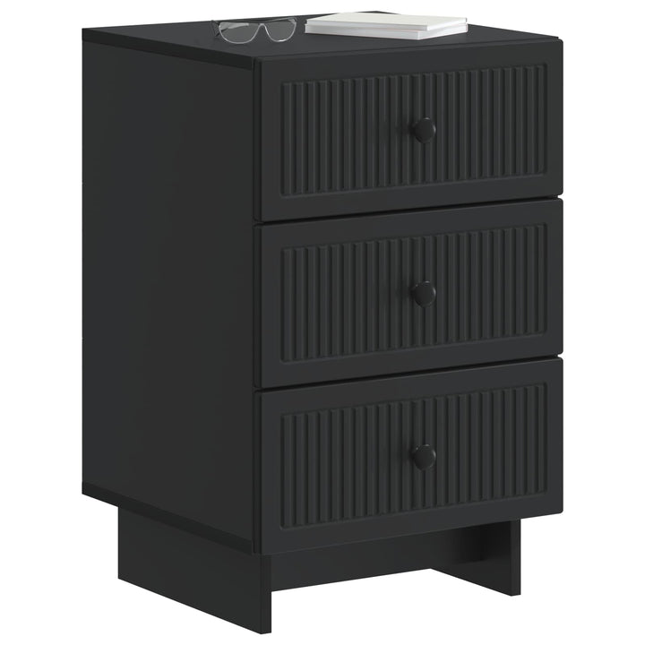 Natskab med skuffe Sort 43 x 41 x 66,5 cm Konstrueret træ