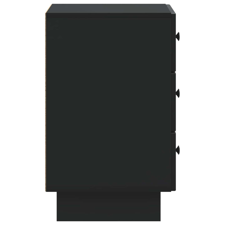 Natskab med skuffe Sort 43 x 41 x 66,5 cm Konstrueret træ