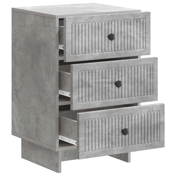 Natskab med skuffe Betongrå 43 x 41 x 66,5 cm Konstrueret træ