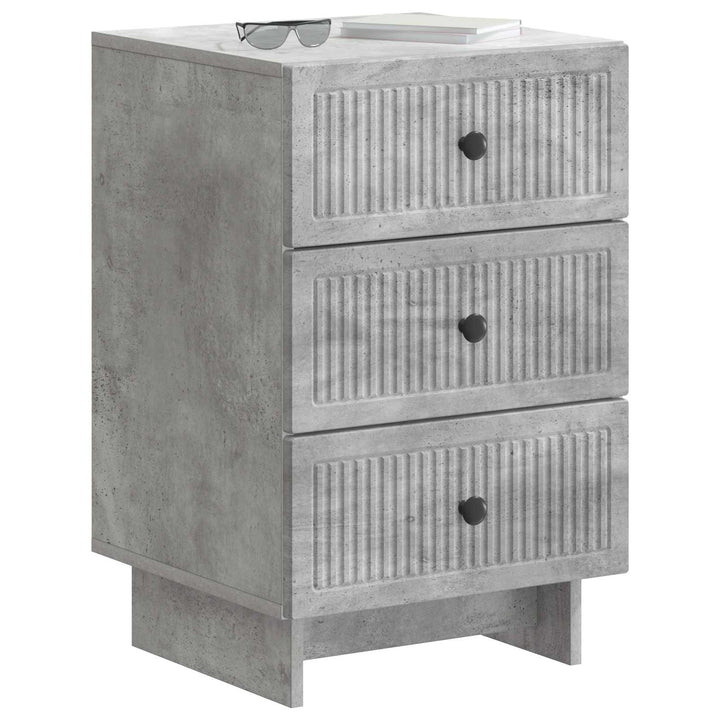 Natskab med skuffe Betongrå 43 x 41 x 66,5 cm Konstrueret træ