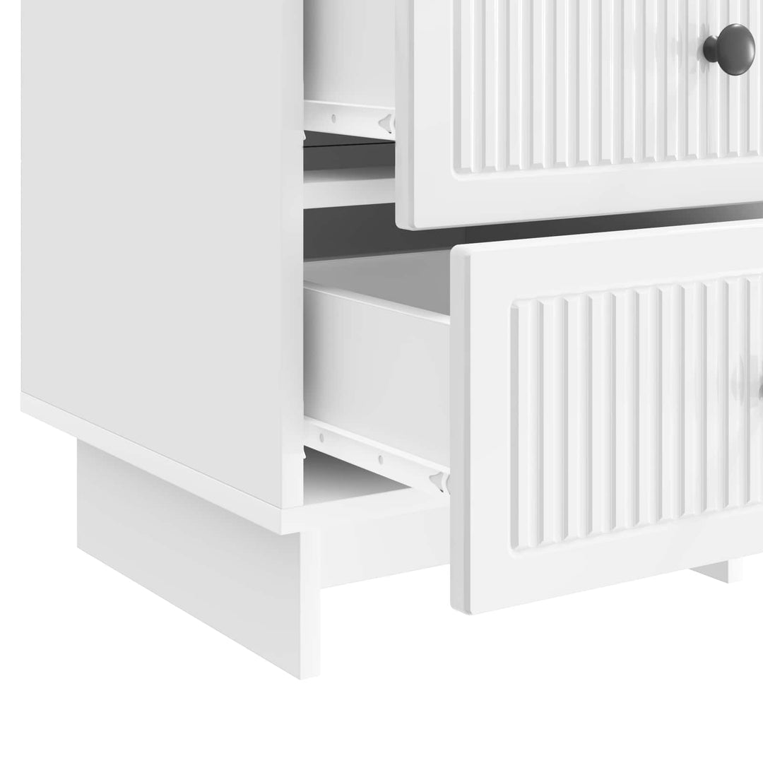 Natskab Hvid højglans 43 x 41 x 66,5 cm Konstrueret træ