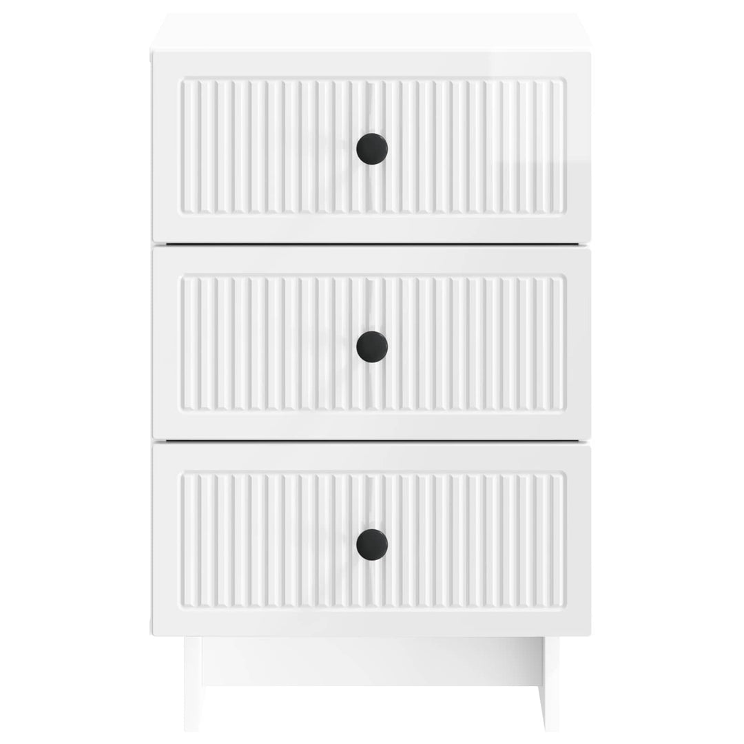 Natskab Hvid højglans 43 x 41 x 66,5 cm Konstrueret træ