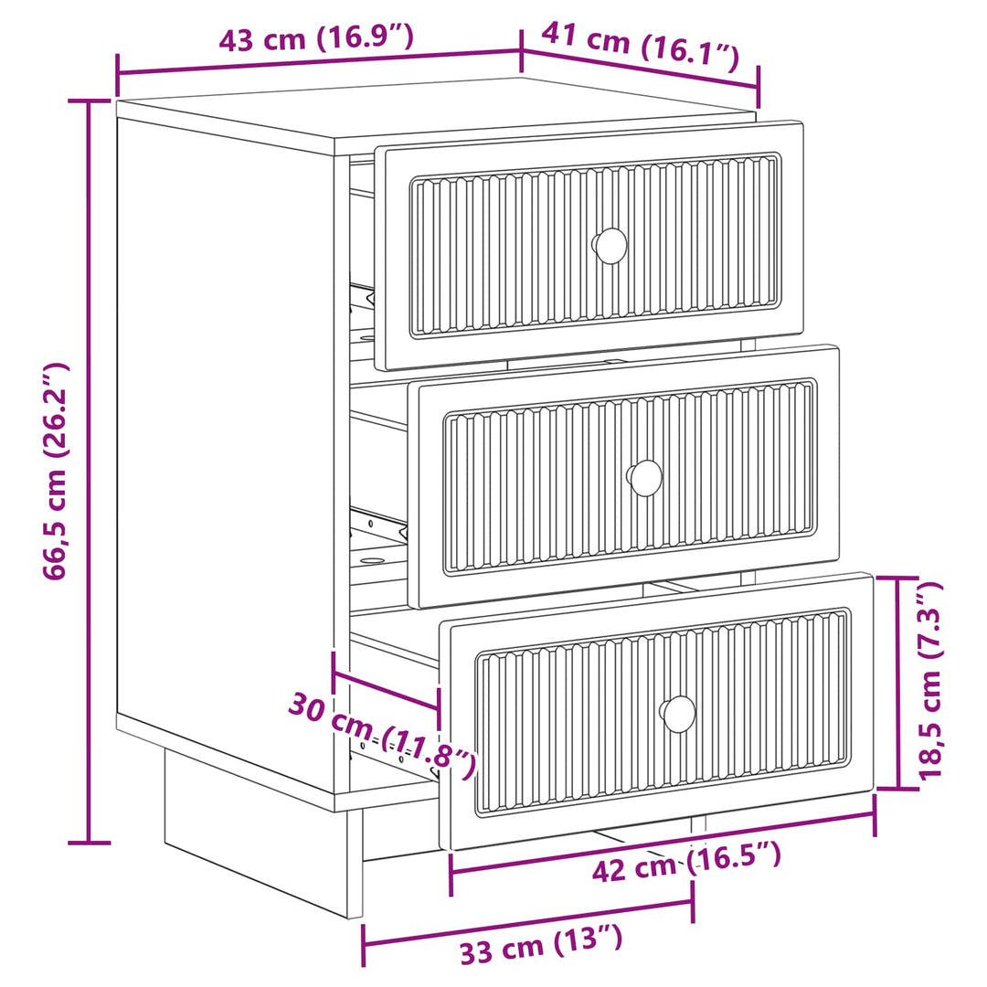 Natskab Hvid højglans 43 x 41 x 66,5 cm Konstrueret træ
