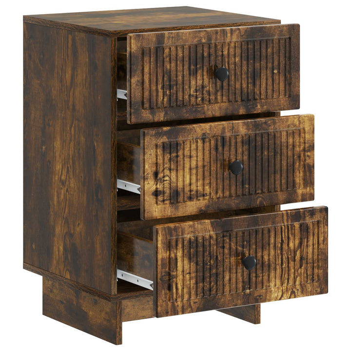 Natskab med skuffe Røget eg 43 x 41 x 66,5 cm Konstrueret træ