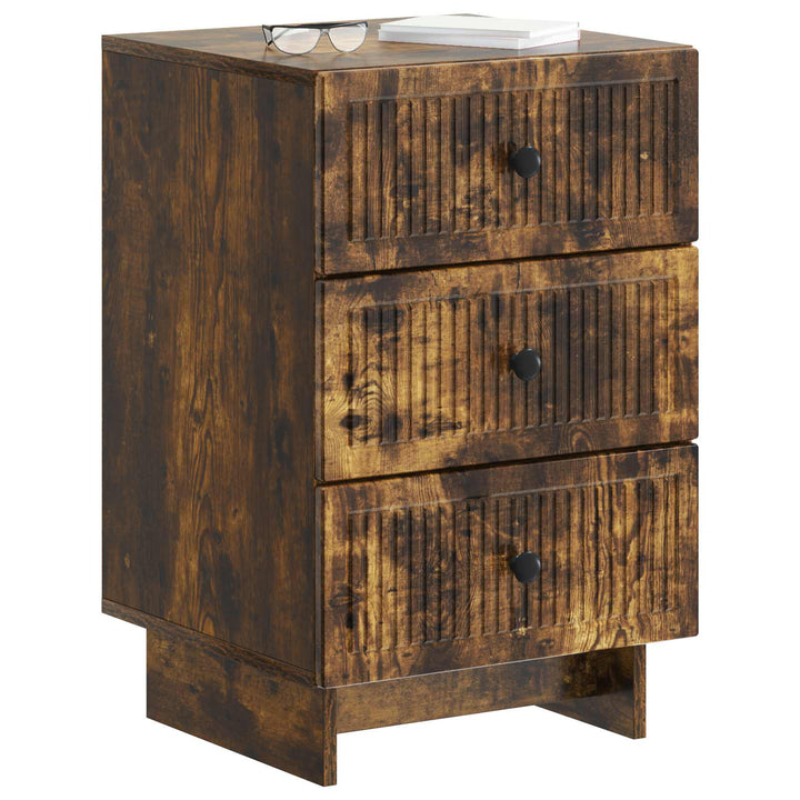 Natskab med skuffe Røget eg 43 x 41 x 66,5 cm Konstrueret træ