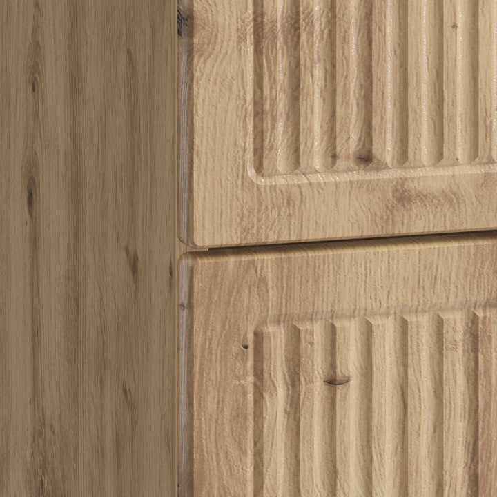 Natskab med skuffe Artisan-eg 43 x 41 x 66,5 cm Konstrueret træ