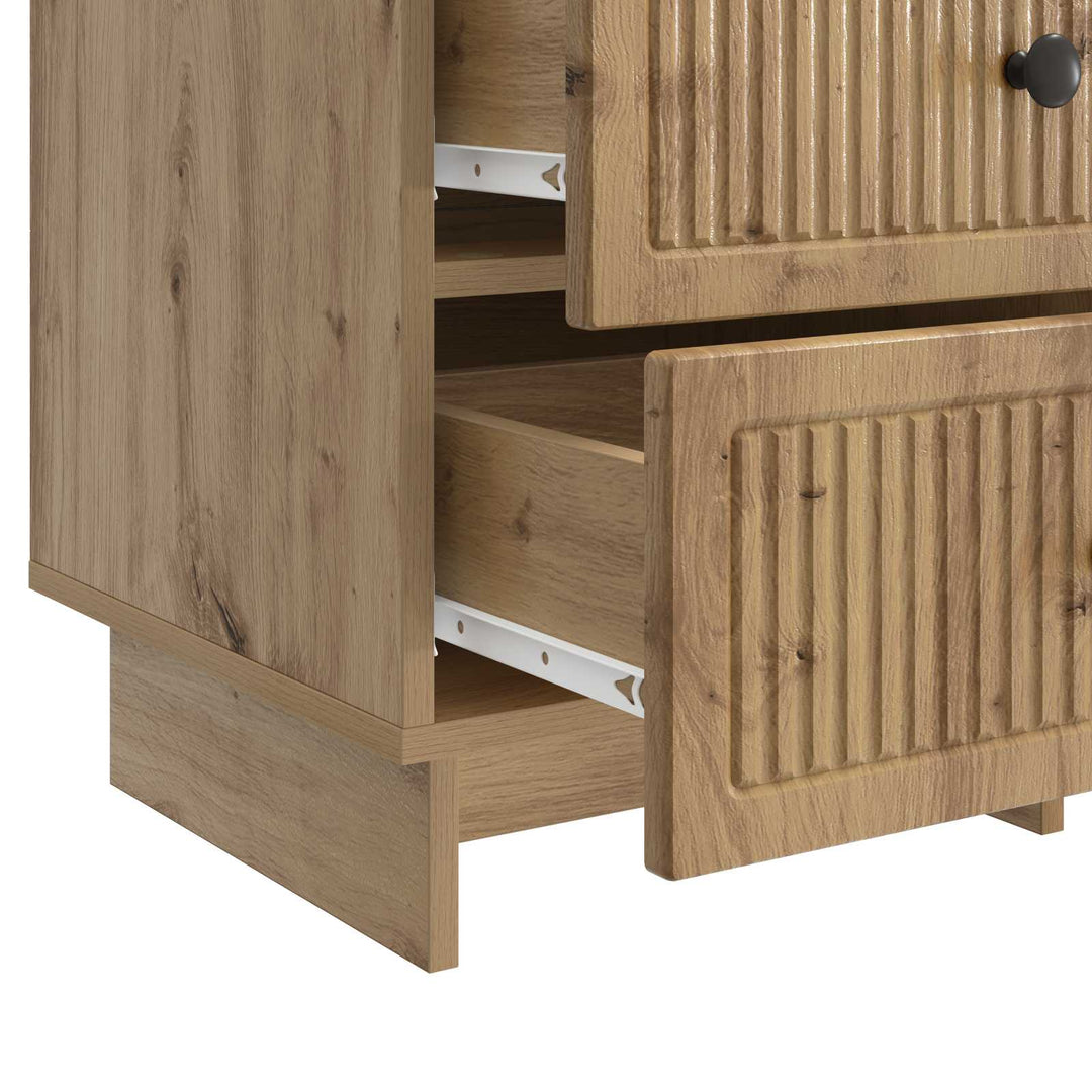 Natskab med skuffe Artisan-eg 43 x 41 x 66,5 cm Konstrueret træ