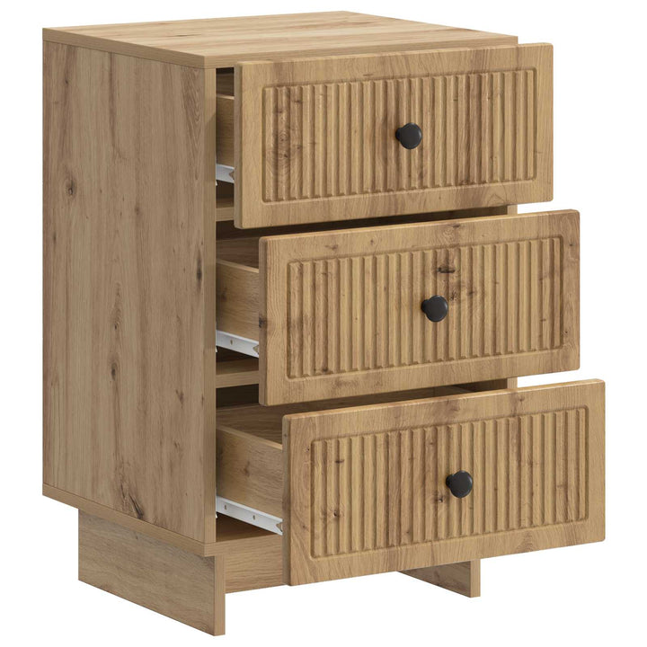 Natskab med skuffe Artisan-eg 43 x 41 x 66,5 cm Konstrueret træ