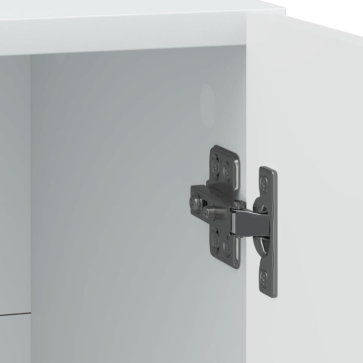 Natskab 2 pcs Hvid 43 x 34,5 x 50 cm Konstrueret træ