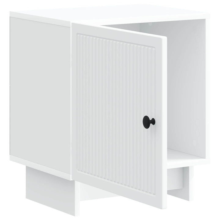 Natskab 2 pcs Hvid 43 x 34,5 x 50 cm Konstrueret træ