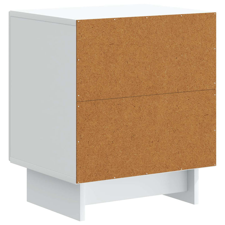 Natskab 2 pcs Hvid 43 x 34,5 x 50 cm Konstrueret træ