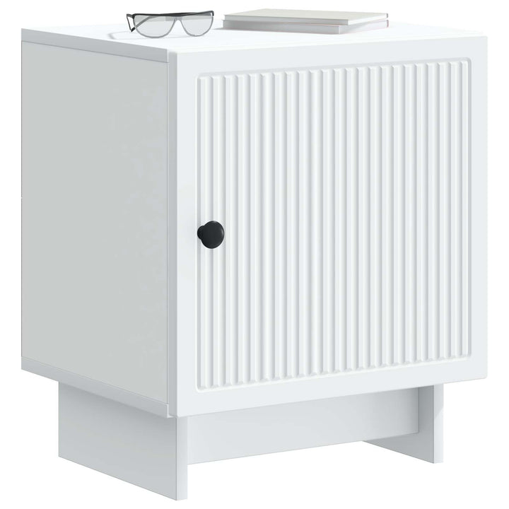 Natskab 2 pcs Hvid 43 x 34,5 x 50 cm Konstrueret træ