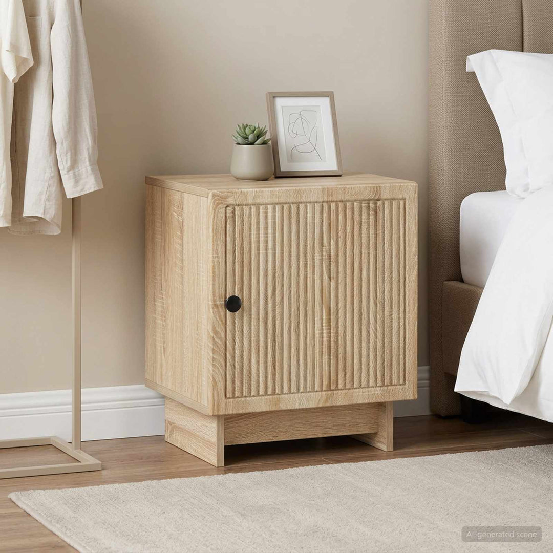 Natskab 2 pcs Sonoma-eg 43 x 34,5 x 50 cm Konstrueret træ