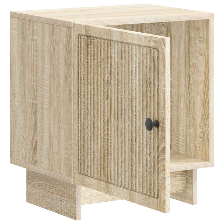 Natskab 2 pcs Sonoma-eg 43 x 34,5 x 50 cm Konstrueret træ