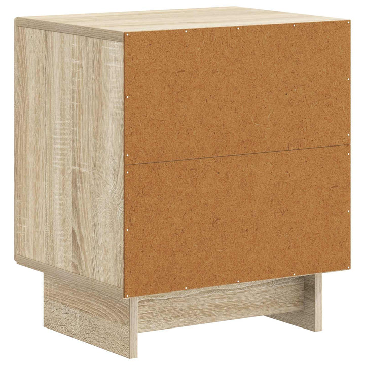 Natskab 2 pcs Sonoma-eg 43 x 34,5 x 50 cm Konstrueret træ