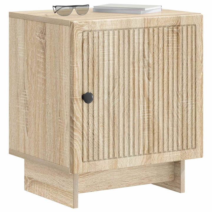 Natskab 2 pcs Sonoma-eg 43 x 34,5 x 50 cm Konstrueret træ