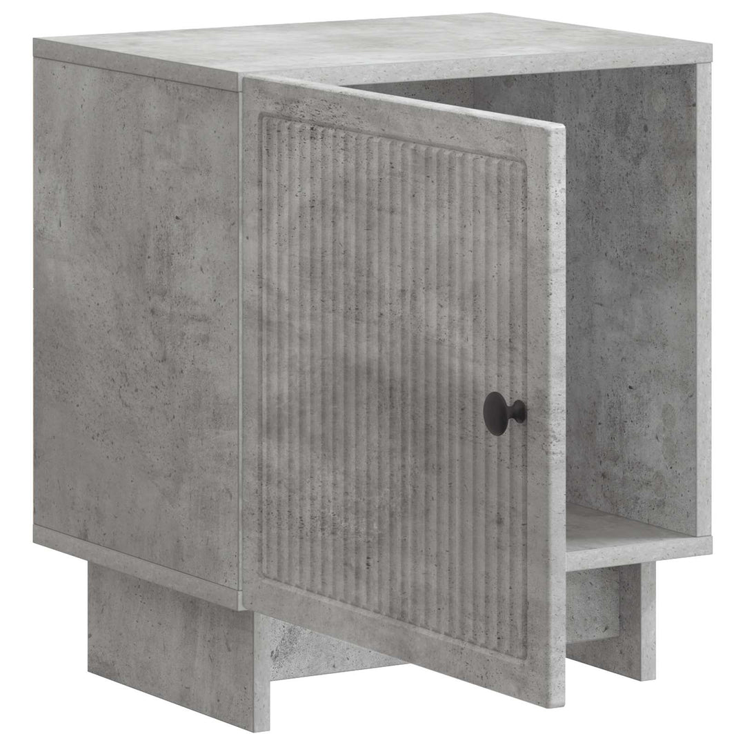 Natskab 2 pcs Betongrå 43 x 34,5 x 50 cm Konstrueret træ