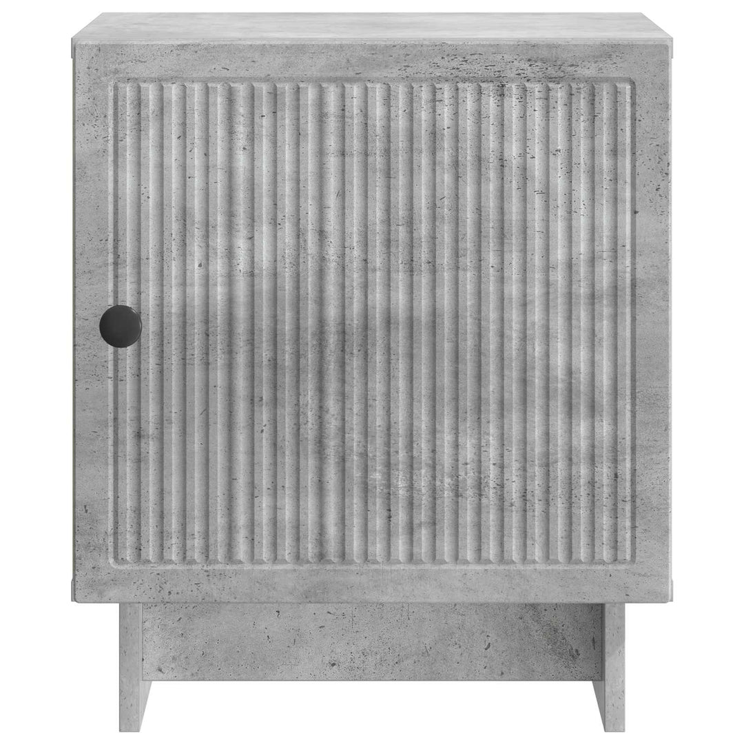 Natskab 2 pcs Betongrå 43 x 34,5 x 50 cm Konstrueret træ