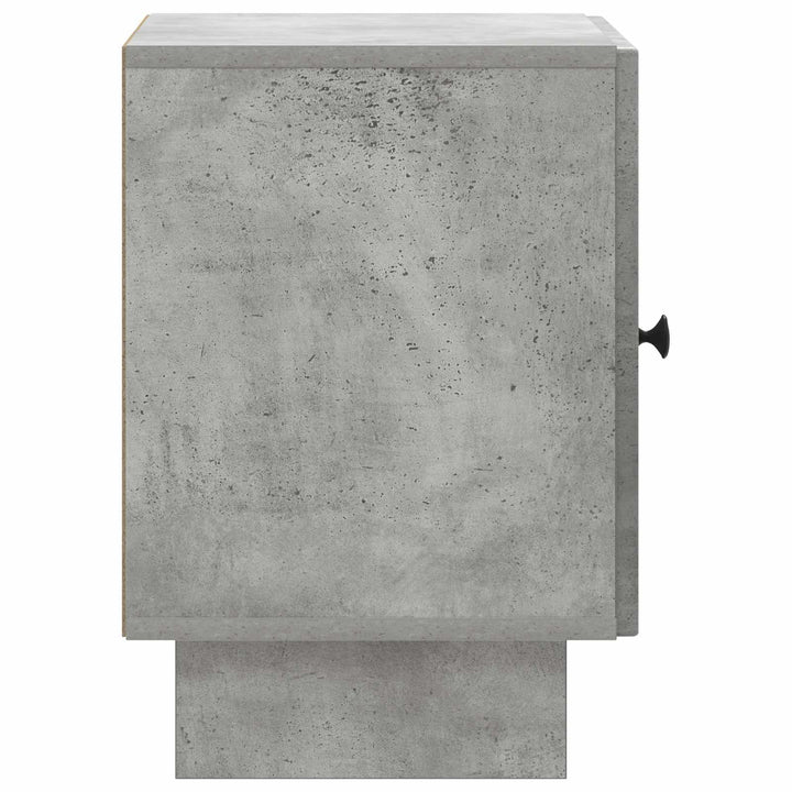 Natskab 2 pcs Betongrå 43 x 34,5 x 50 cm Konstrueret træ