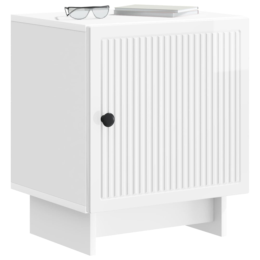 Natskab 2 pcs Hvid højglans 43 x 34,5 x 50 cm Konstrueret træ