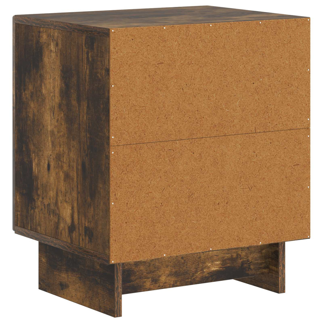 Natskab 2 pcs Røget eg 43 x 34,5 x 50 cm Konstrueret træ