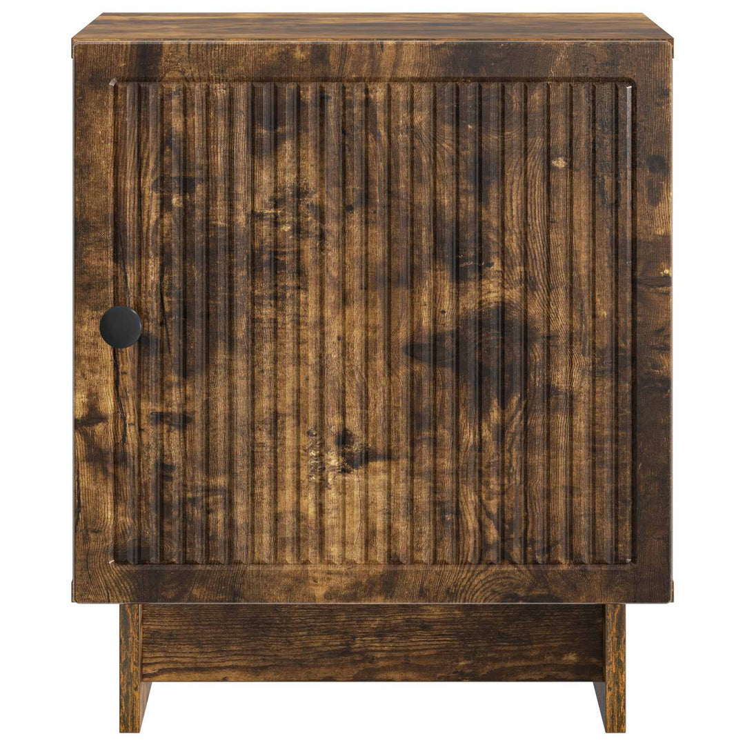 Natskab 2 pcs Røget eg 43 x 34,5 x 50 cm Konstrueret træ