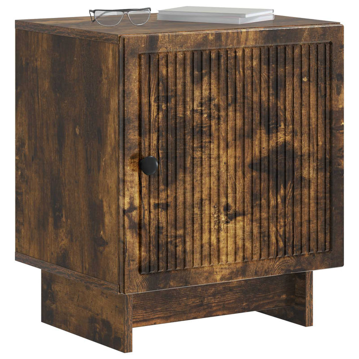 Natskab 2 pcs Røget eg 43 x 34,5 x 50 cm Konstrueret træ