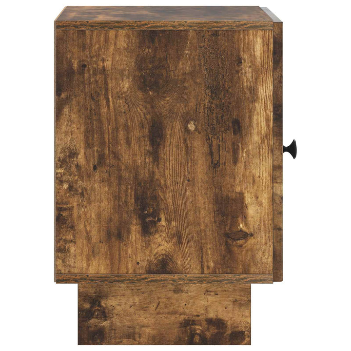 Natskab 2 pcs Røget eg 43 x 34,5 x 50 cm Konstrueret træ