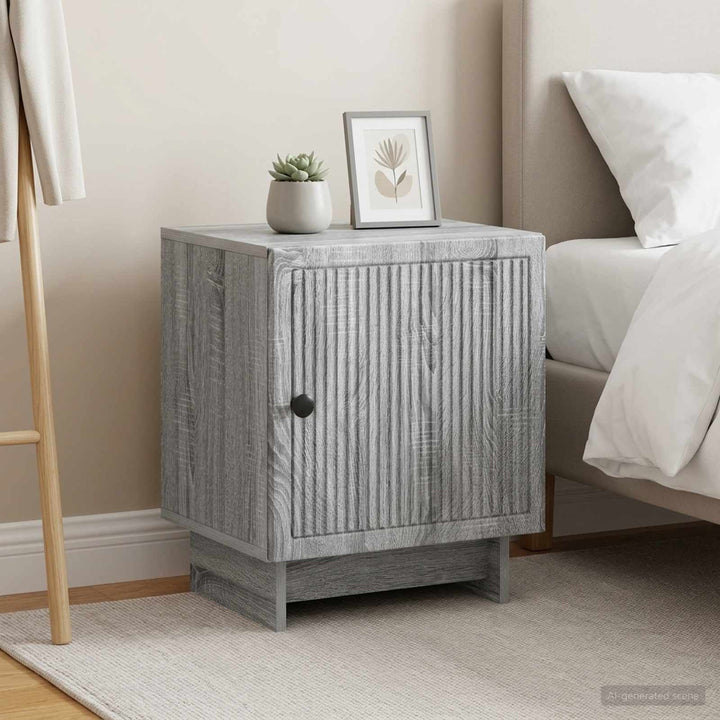 Natskab 2 pcs Grå sonoma-eg 43 x 34,5 x 50 cm Konstrueret træ