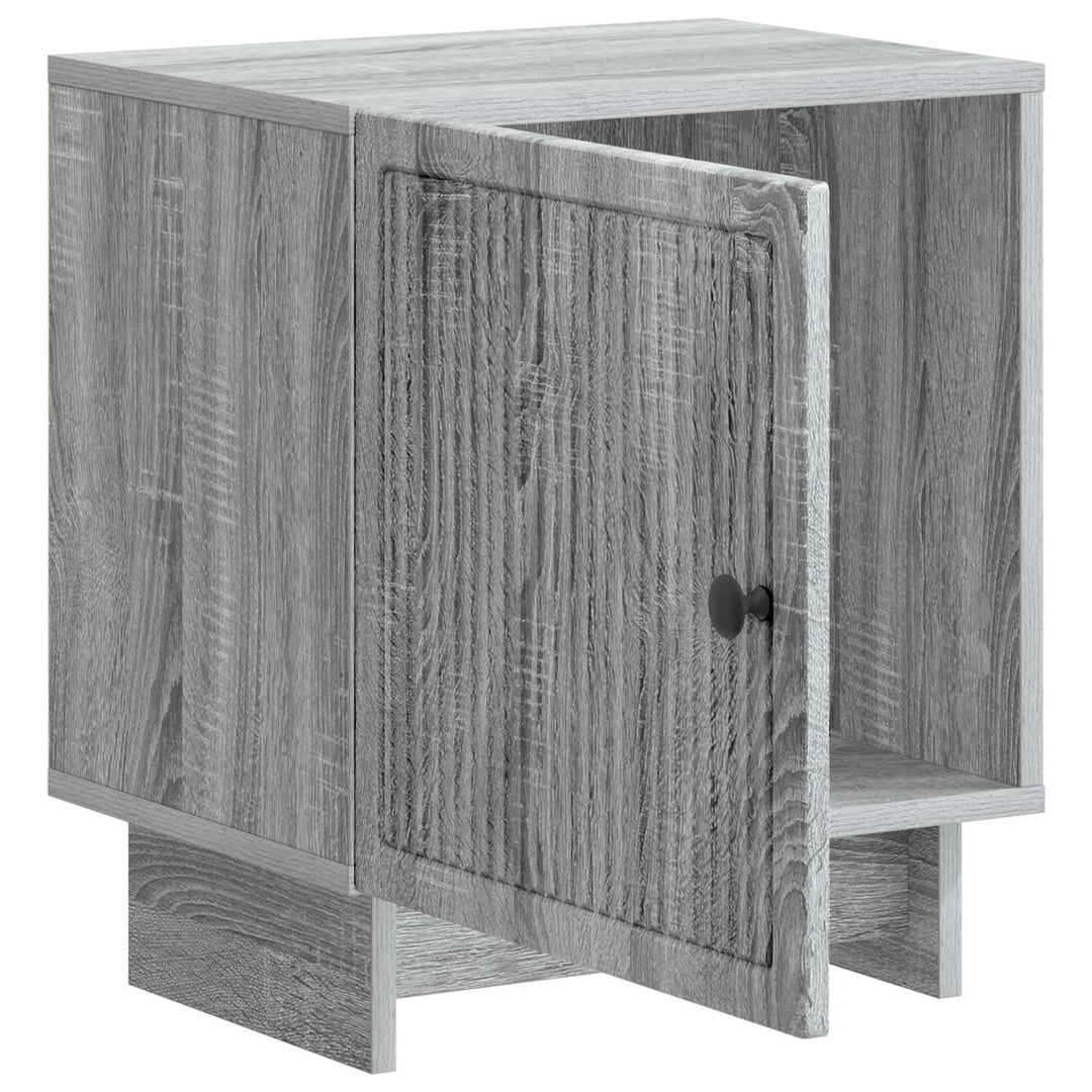 Natskab 2 pcs Grå sonoma-eg 43 x 34,5 x 50 cm Konstrueret træ