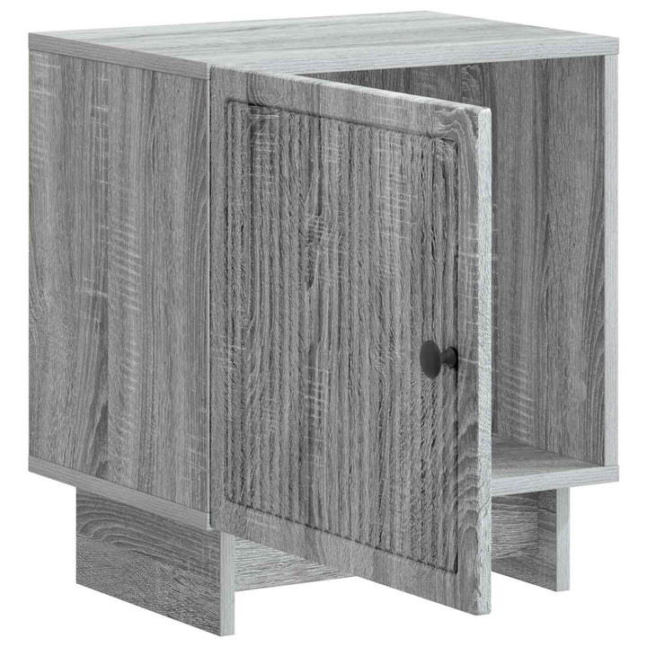 Natskab 2 pcs Grå sonoma-eg 43 x 34,5 x 50 cm Konstrueret træ