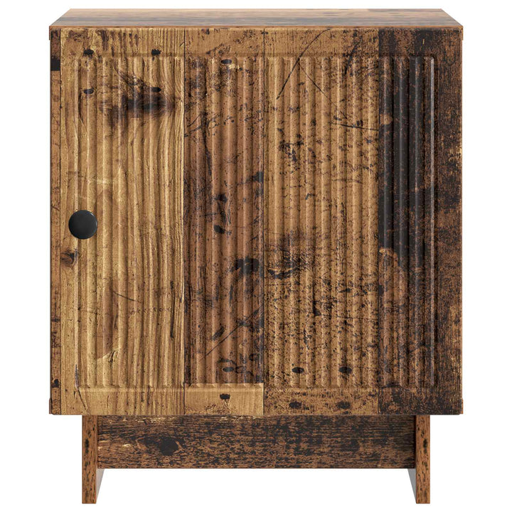 Natskab 2 pcs Gammelt træ 43 x 34,5 x 50 cm Konstrueret træ