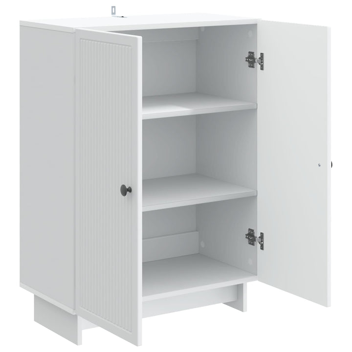 Sideboard Hvid 66 x 34,5 x 90 cm Konstrueret træ