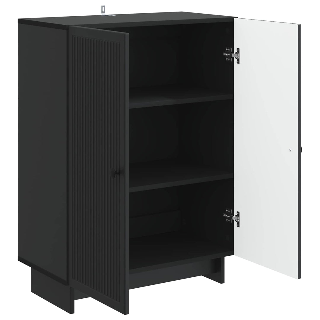 Sideboard Sort 66 x 34,5 x 90 cm Konstrueret træ