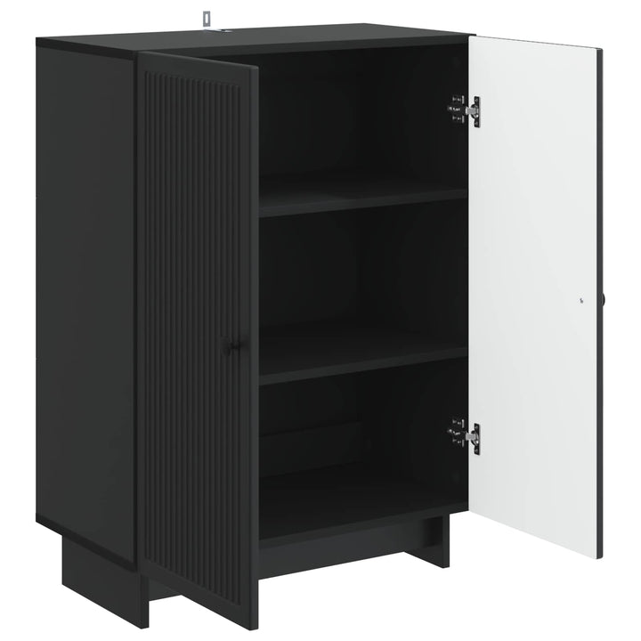 Sideboard Sort 66 x 34,5 x 90 cm Konstrueret træ