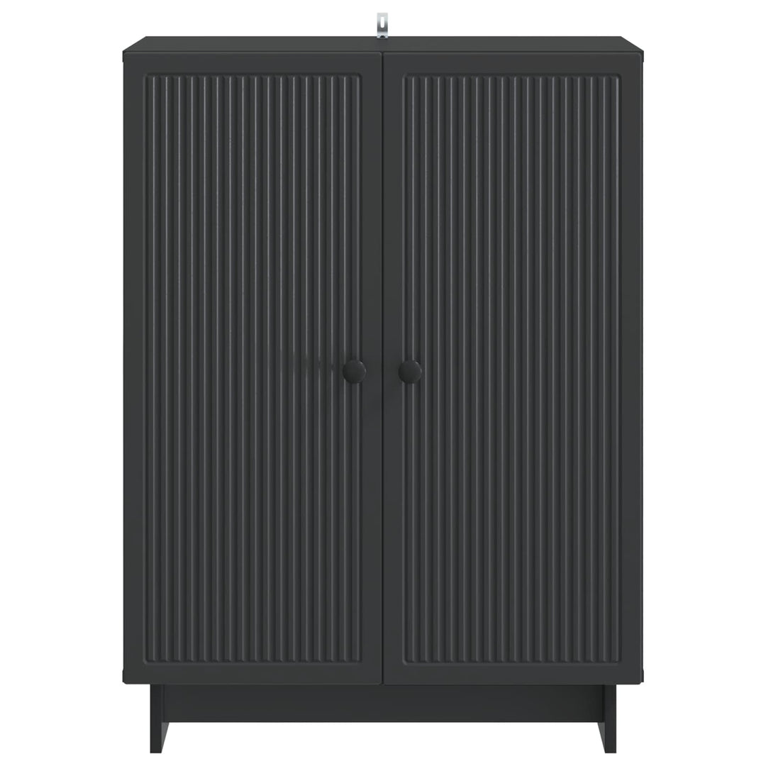 Sideboard Sort 66 x 34,5 x 90 cm Konstrueret træ