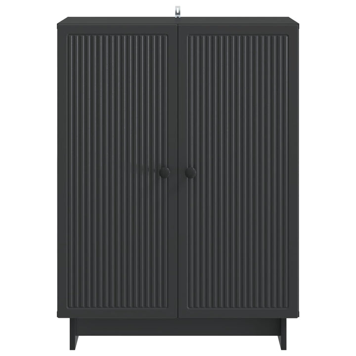 Sideboard Sort 66 x 34,5 x 90 cm Konstrueret træ
