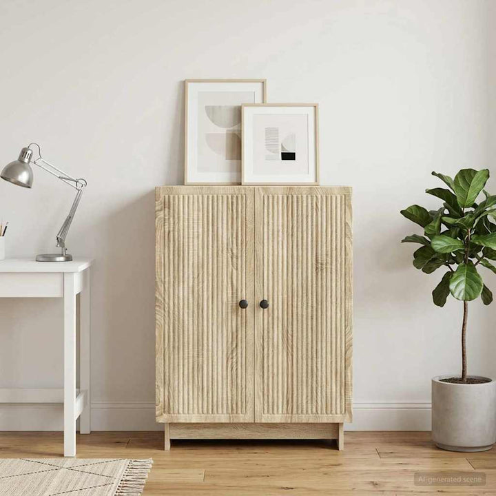 Sideboard Sonoma-eg 66 x 34,5 x 90 cm Konstrueret træ